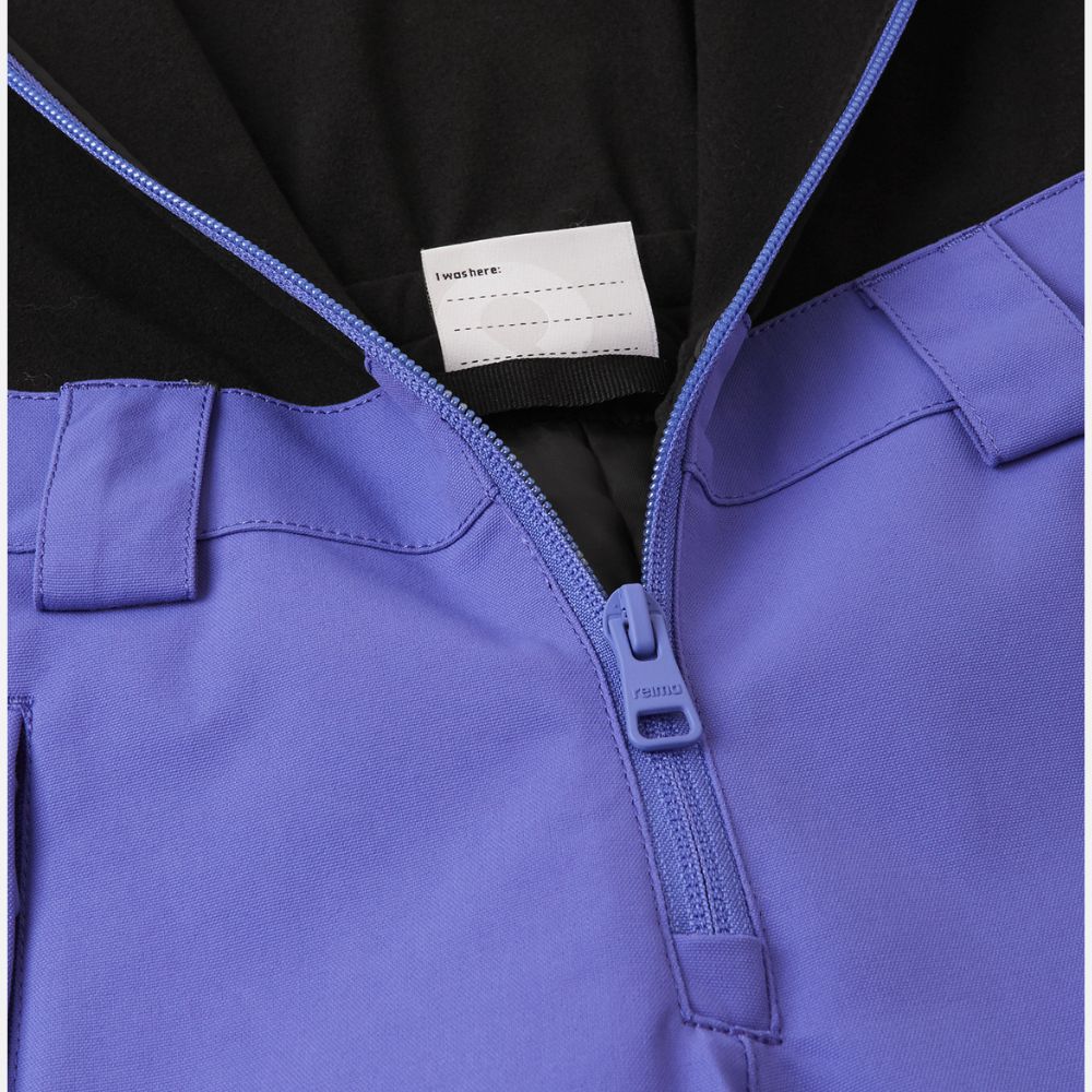 Reima Alppi Fleece Bib Kids Ski Pants, Breezy Violet
