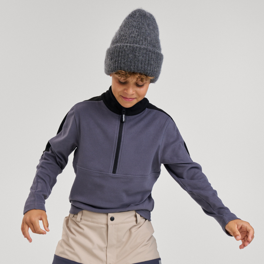 Reima Laduille Mid Layer, Soft Black - Perfect for skiing 