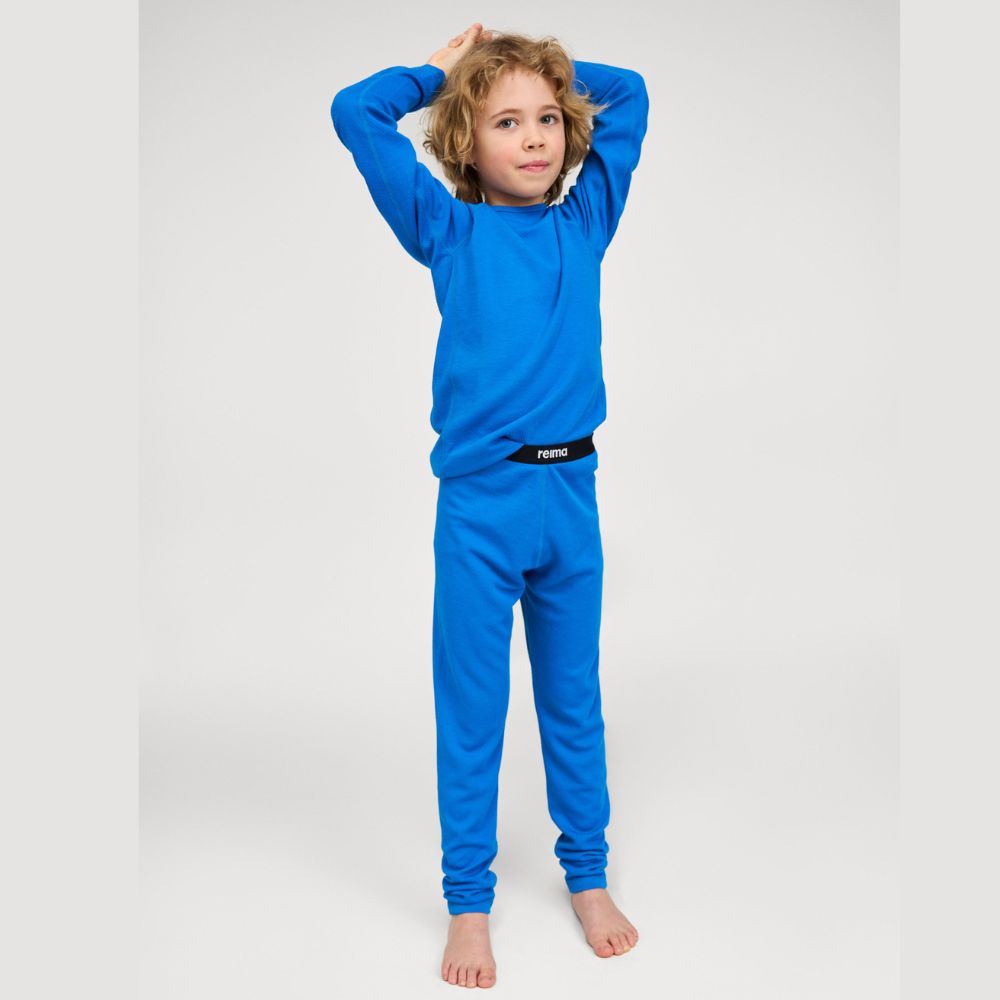 Reima Lani Base Layer Set - Bright Blue - 6590