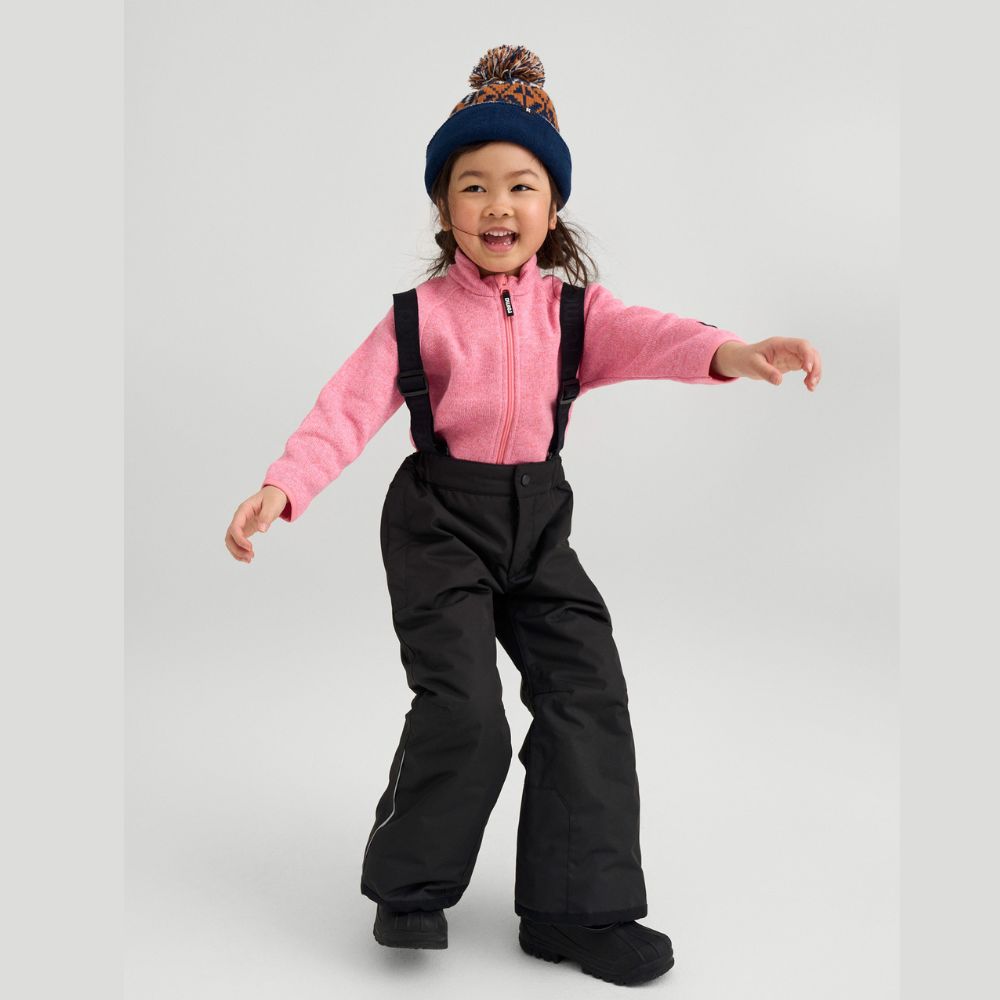 Reima Proxima Kids Ski Pants in Black - highly waterproof and warm insulation
