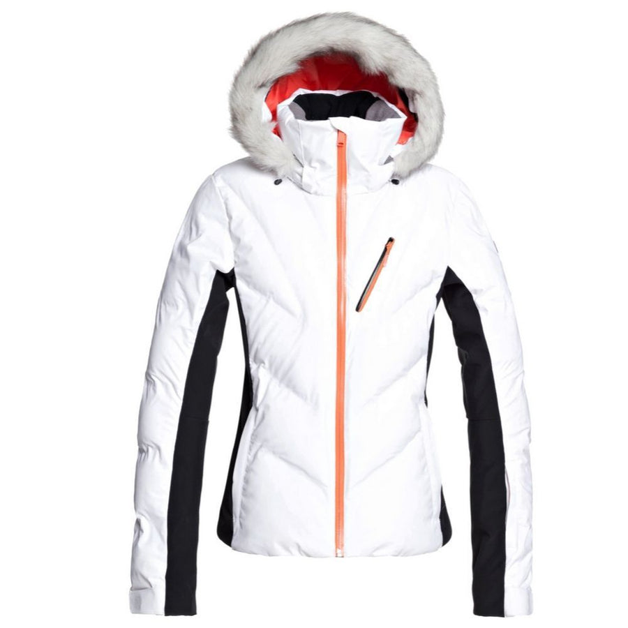 Roxy Snowstorm Womens SkiI Jacket - Bright White XL Only - Save 40%