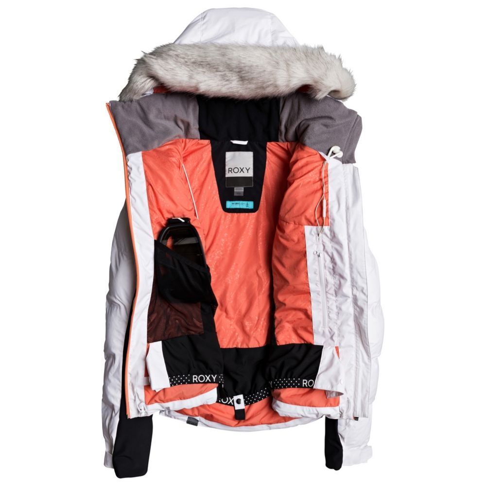 Roxy Snowstorm Womens Ski Jacket Bright White XL Only Save 40%