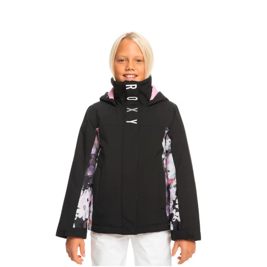 Roxy Galaxy Girls Ski Jacket - True Black Blurry