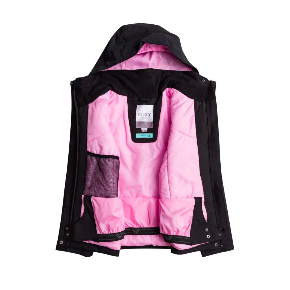 Roxy Galaxy Girls Ski Jacket - True Black Blurry