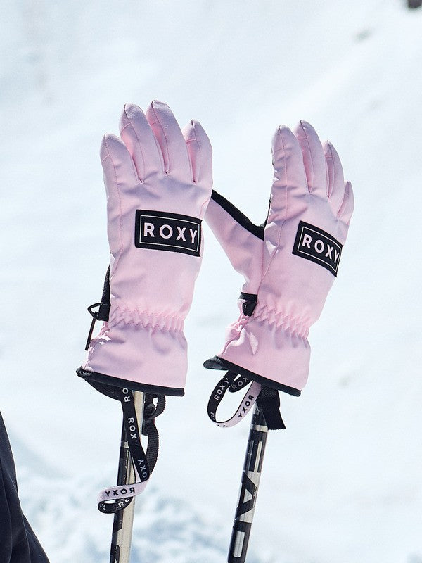 Roxy Freshfield Girls Ski Gloves 8-16 yrs - Rose Shadow