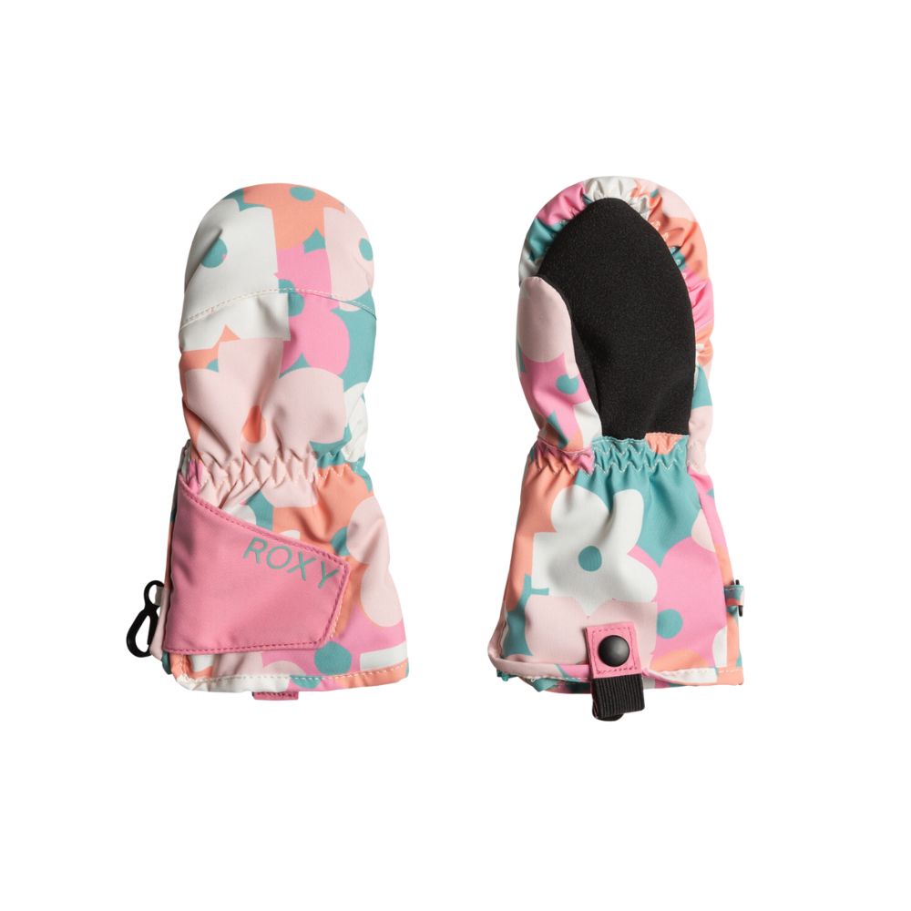 Roxy Snows Up Girls Ski Mittens Canton Prima Kids Ski Gloves Little Skiers