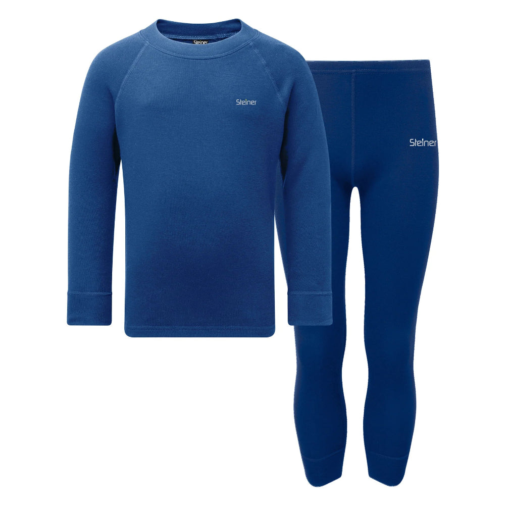 Steiner Kids Thermal Base Layer Set in Blue