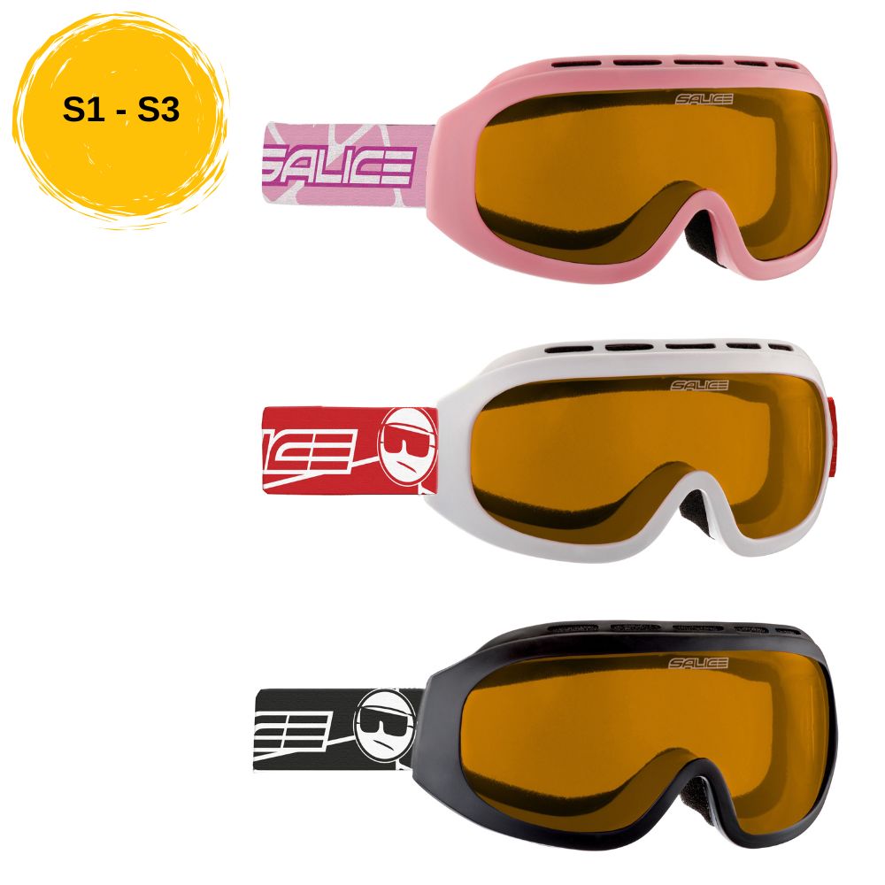 Salice Light Adaptive OTG Kids Ski Goggles (983) 3-6 years