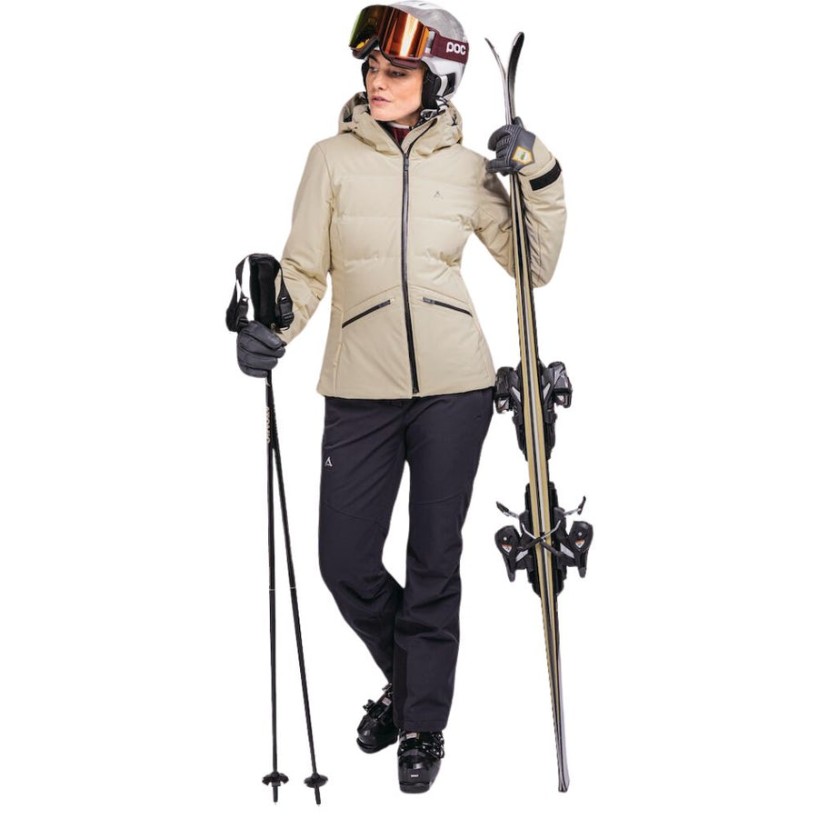 Womens Schoffel Down Ski Jacket Misurina - Smokey Sands