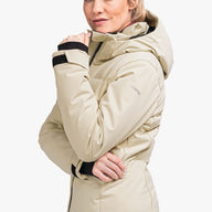 Womens Schoffel Down Ski Jacket Misurina - Smokey Sands