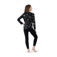 Smartwool Kids Merino Base Layer Thermal Top - Black Ski Day