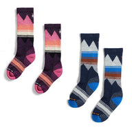 Smartwool Kids Ski Light Cushion OTC Ski Socks - Purple Iris or Deep Navy