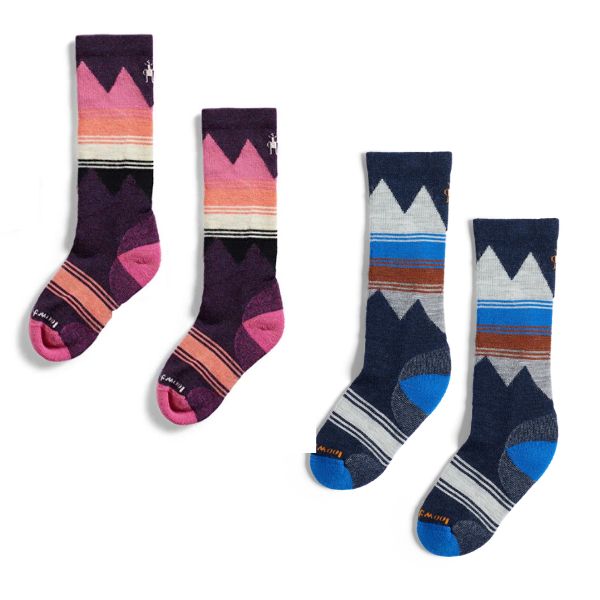 Smartwool Kids Ski Light Cushion OTC Ski Socks - Purple Iris or Deep Navy