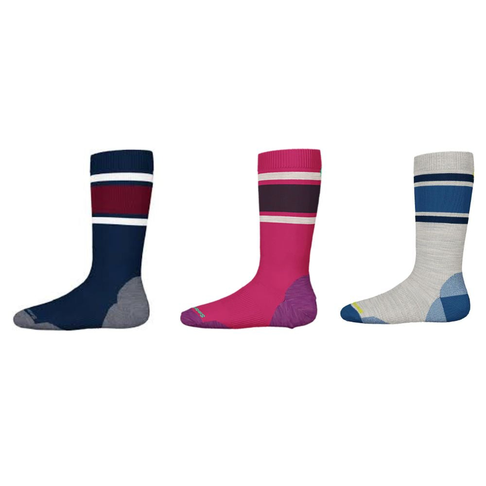 smartwool kids ski socks stripe