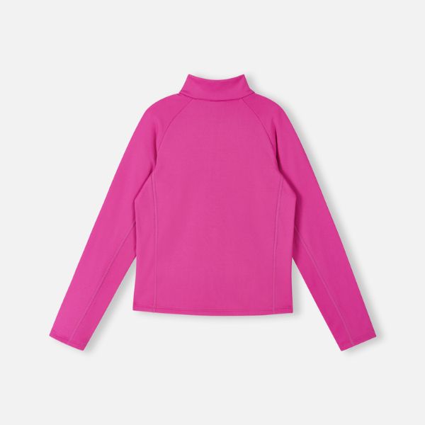 Warm Technical Mid Layer for skiing and snowsports - Reima Meriol Fleece, Fuchsia