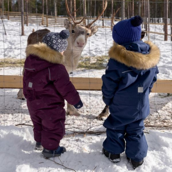 Toddler Snowsuit - Reima Aapua Down Snowsuit - protects to -30 °C.  Perfect for Lapand, USA and Canadian Skiing Hoiidays where extra warmth is needed