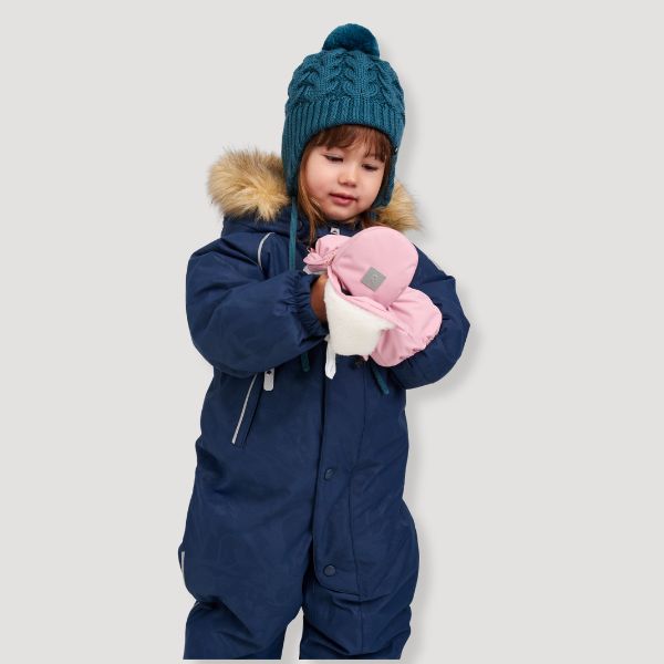 Toddler Snowsuit - Reima Aapua Down Snowsuit - protects to -30 °C.  Perfect for Lapand, USA and Canadian Skiing Hoiidays where extra warmth is needed