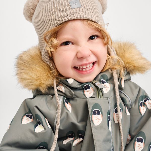 Toddler Snowsuit - Reima Lappi Waterproof Snowsuit, Greyish Green
