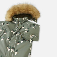 Toddler Snowsuit - Reima Lappi Waterproof Snowsuit, Greyish Green