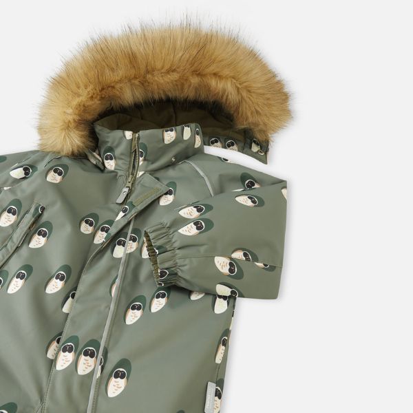Toddler Snowsuit - Reima Lappi Waterproof Snowsuit, Greyish Green
