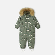 Toddler Snowsuit - Reima Lappi Waterproof Snowsuit, Greyish Green