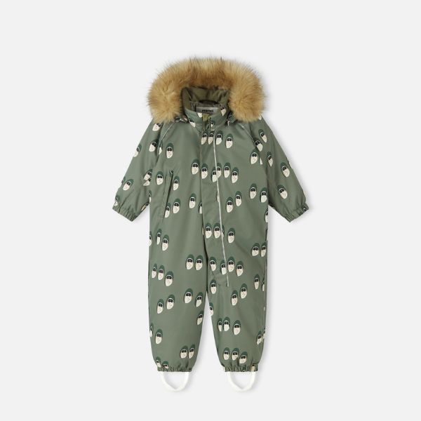 Toddler Snowsuit - Reima Lappi Waterproof Snowsuit, Greyish Green