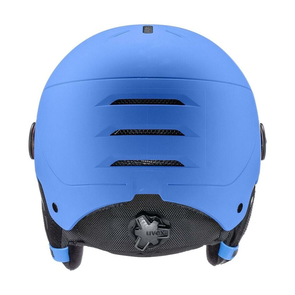 UVEX Junior Visor Ski Helmet - Blue Matt 2 sizes