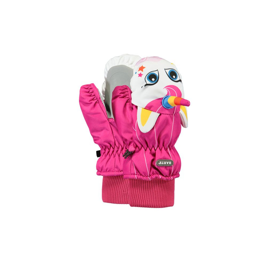 Unicorn Toddler Skiing Mittens - With Mitten String