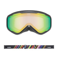 UVEX Speedy Nova FM Kids Ski Goggles S1 - Black Matt / Mirror Green