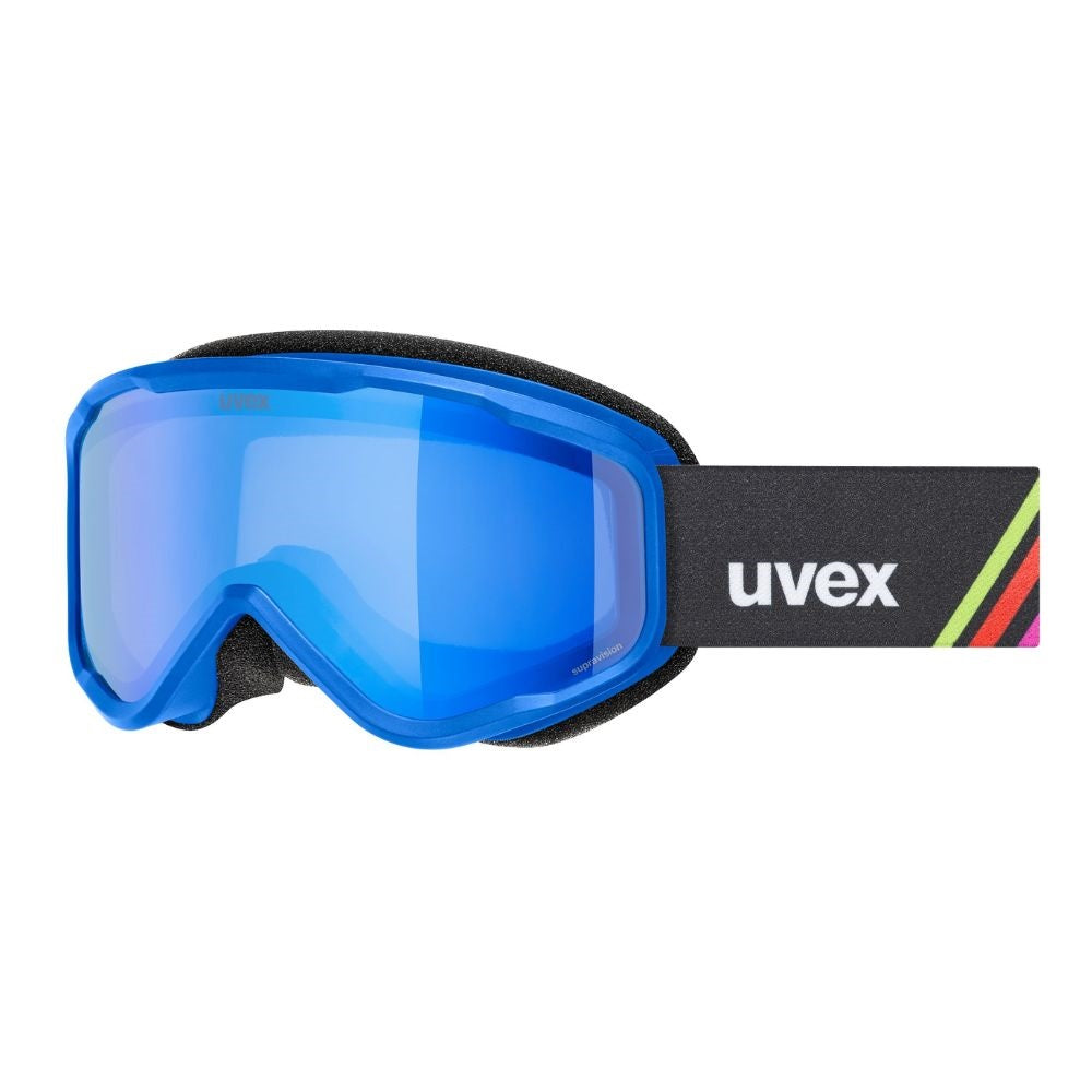 UVEX Speedy Nova FM Kids Ski Goggles S2 - Blue Matt / Mirror Blue