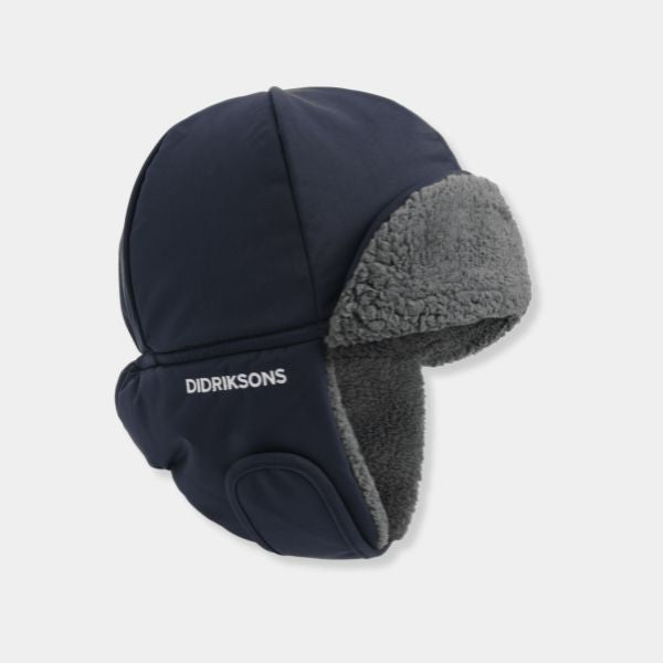 Waterproof, Warm Kids Winter Hat - Biggles Cap 7 - Navy
