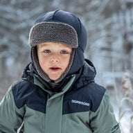 Waterproof, Warm Kids Winter Hat - Biggles Cap 7 - Navy