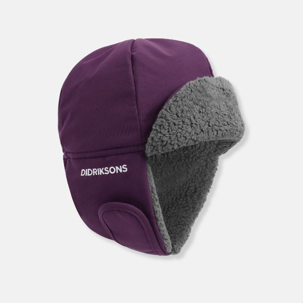 Waterproof, Warm Kids Winter Hat - Biggles Cap 7 - Northern Purple