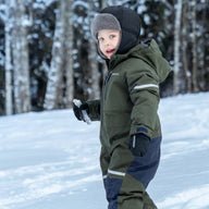 Waterproof, Warm Kids Winter Hat - Biggles Cap 7 - Black