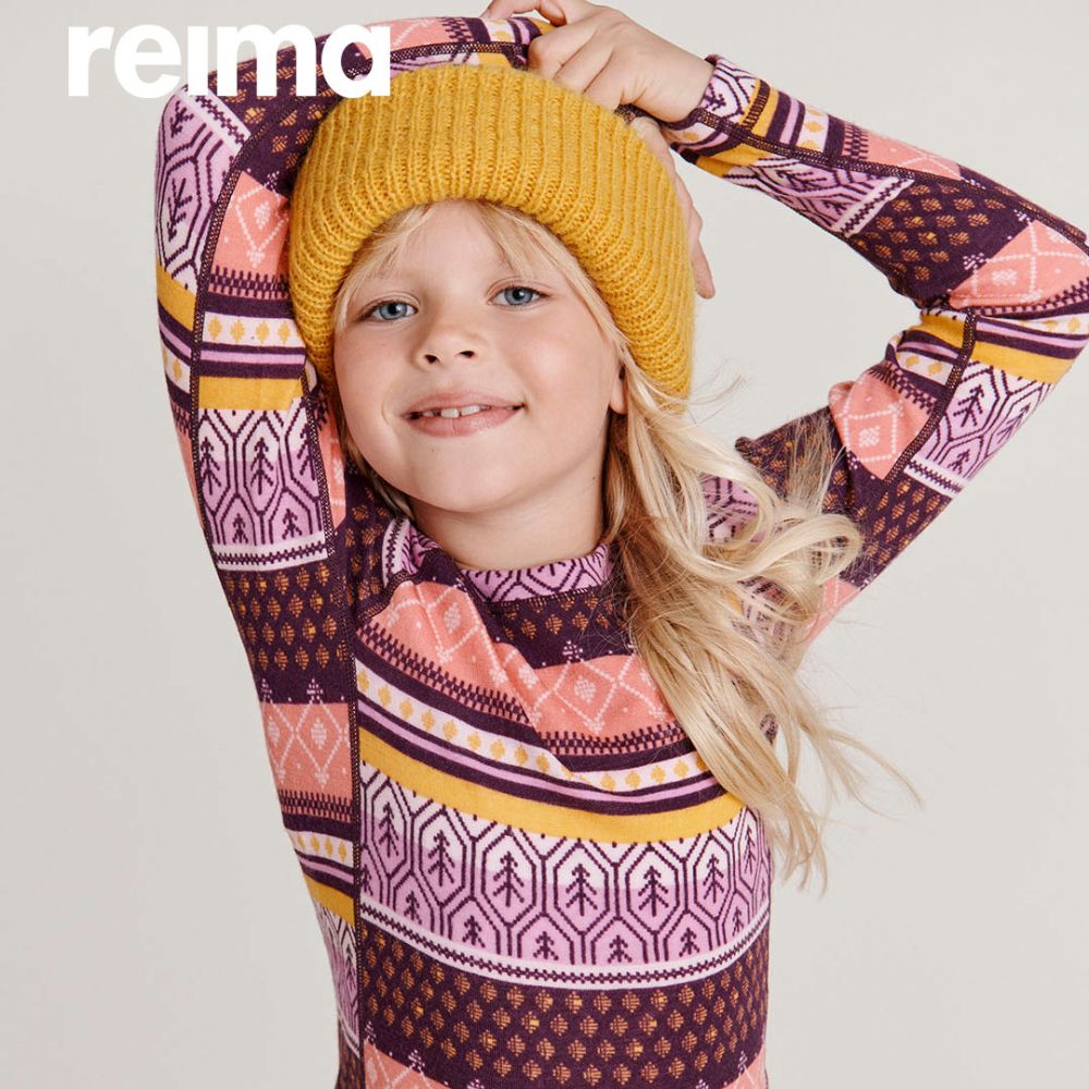Reima Taitoa Girls Thermal Set Girls Skiing Thermals Girls Base