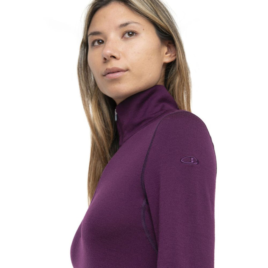 Icebreaker 260 Tech Half Zip Thermal Top Womens - Nightshade