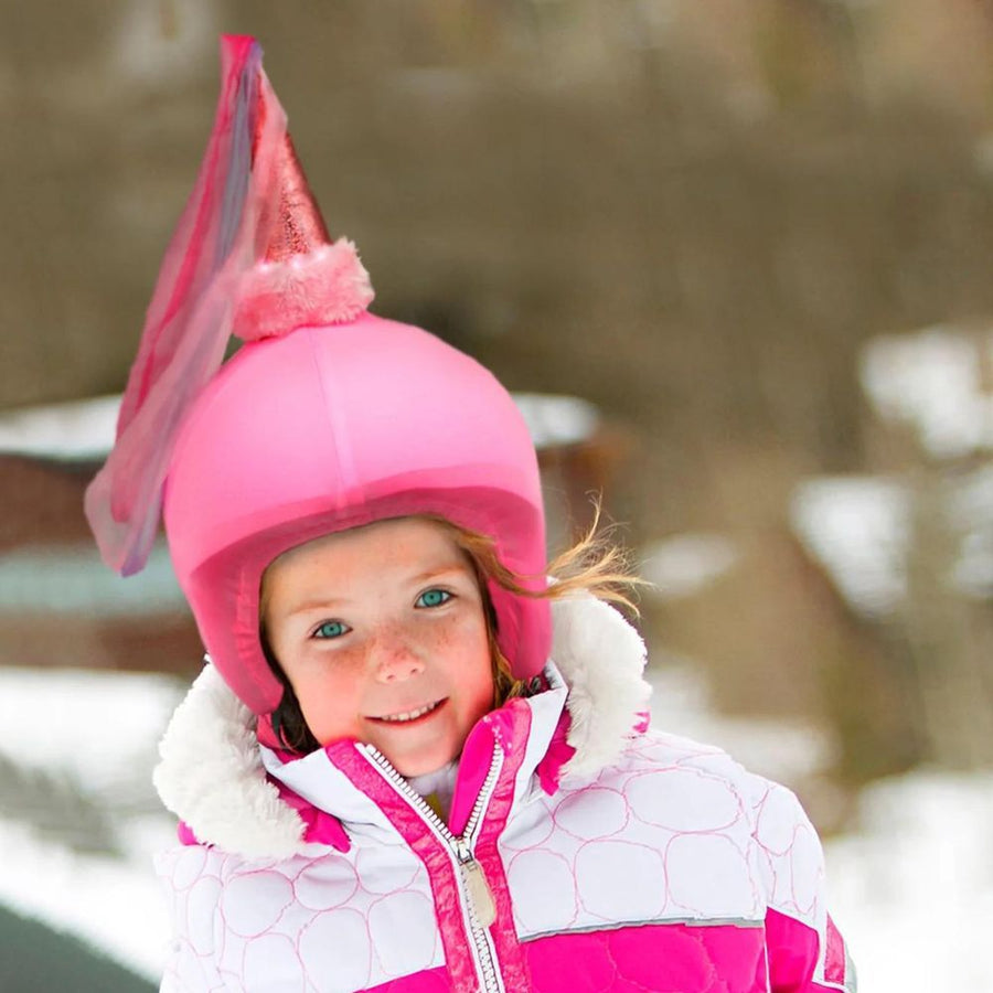 CoolCasc Snow Princess Ski Helmet Cover with LED lights