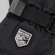 Hestra Gore-Tex Gauntlet Kids Ski Gloves, Black