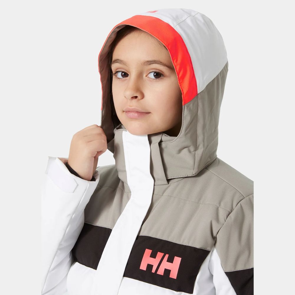 Helly hansen white ski jacket top