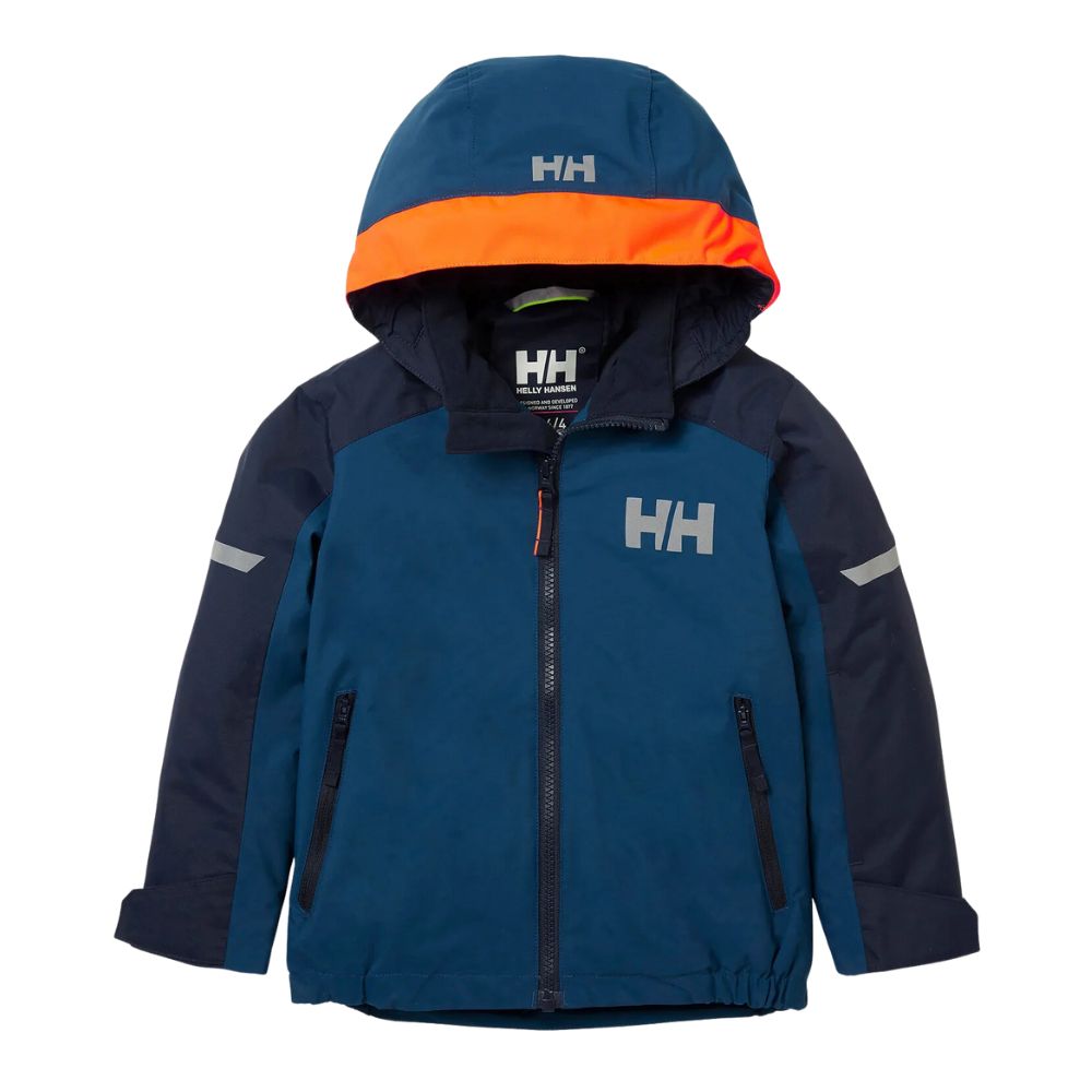 Helly Hansen K Legend Insulated Boys Ski Jacket Deepdive Blue Little Skiers