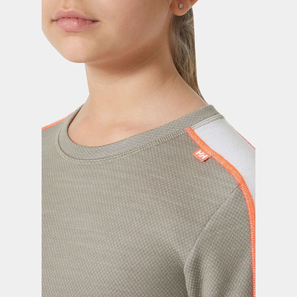 Helly Hansen Junior LIFA Merino Midweight Thermal Base Layer Set Terrazzo Thermals for Kids Little Skiers Little Skiers