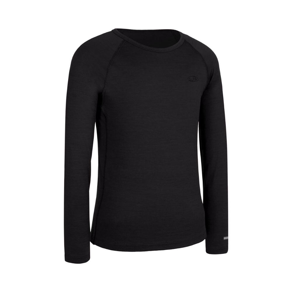 Icebreaker 200 Oasis LS Crewe Kids Thermal Black