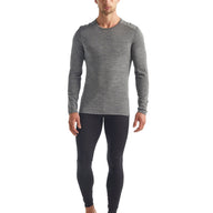 Icebreaker Mens 200 Oasis Merino Thermal Top - Gritstone Heather SMALL only