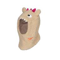 Plush snow helmet cover in monster design for kids, Barts Feesaa Hood fits over helmets, warm and fuzzy fabric.