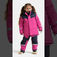 Didriksons Skare Kids Ski Jacket & Pants Set - Cactus Pink