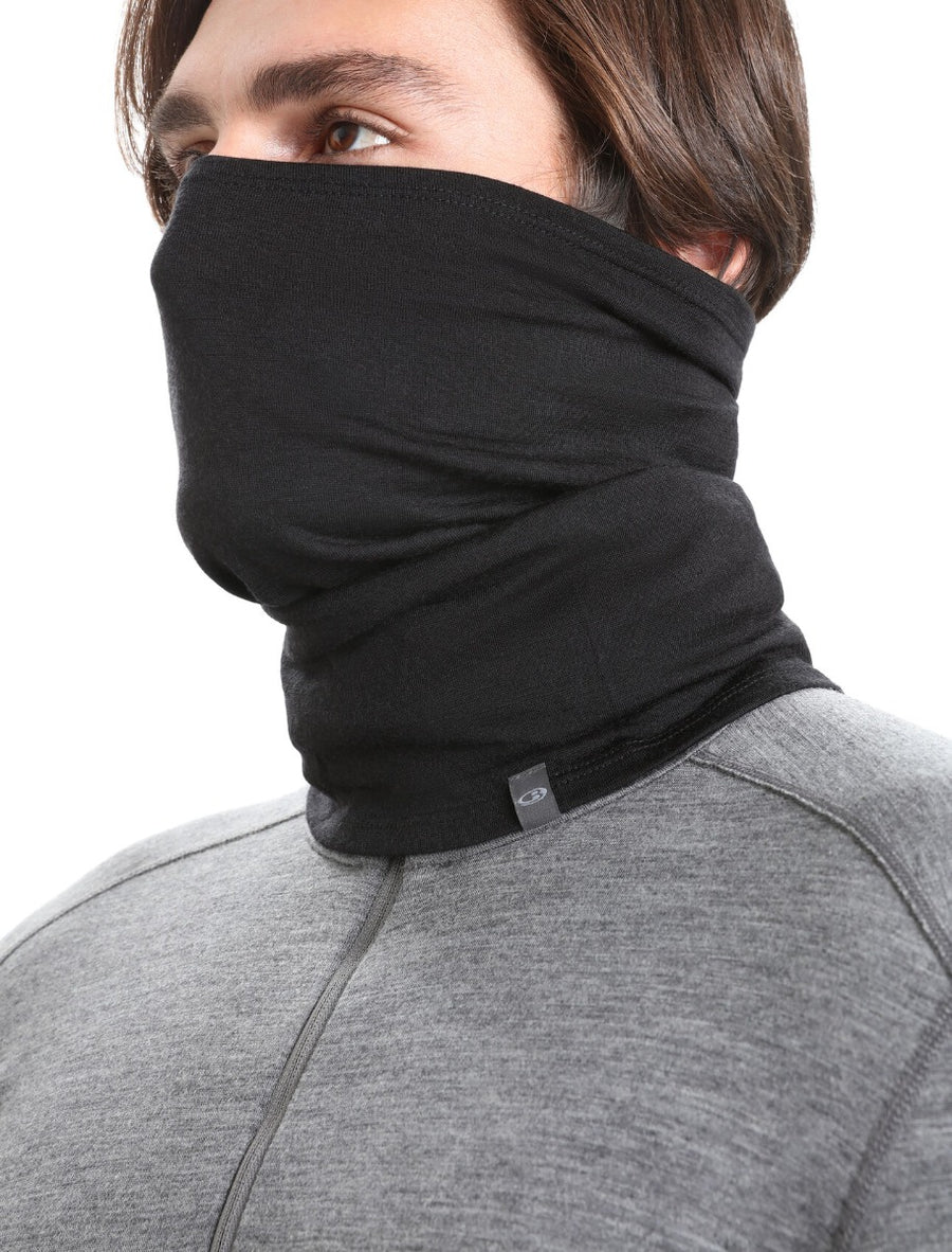 Icebreaker Adult Flexi Chute Neckwarmer - Black