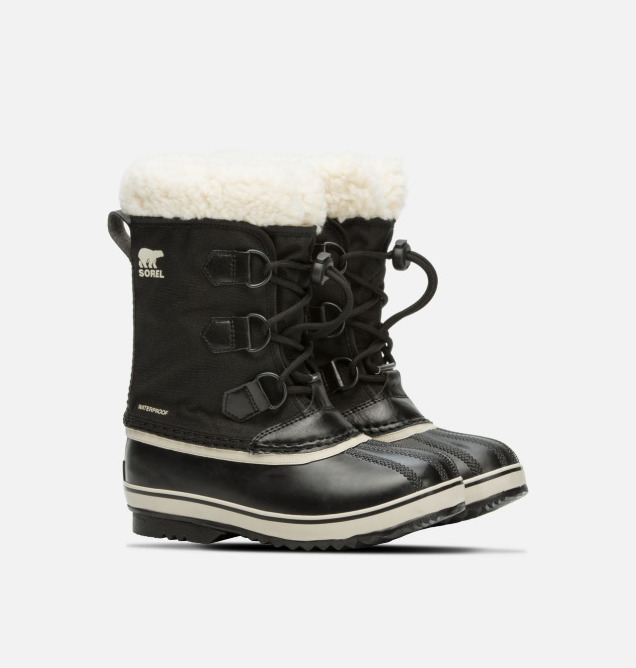 Sorel Yoot Pac Nylon Kids Snow Boots - Black
