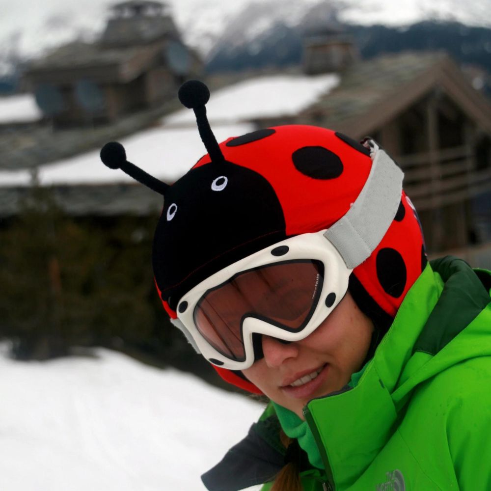 Coolcasc Ladybird Coolcasc Ski Helmet Cover Little Skiers