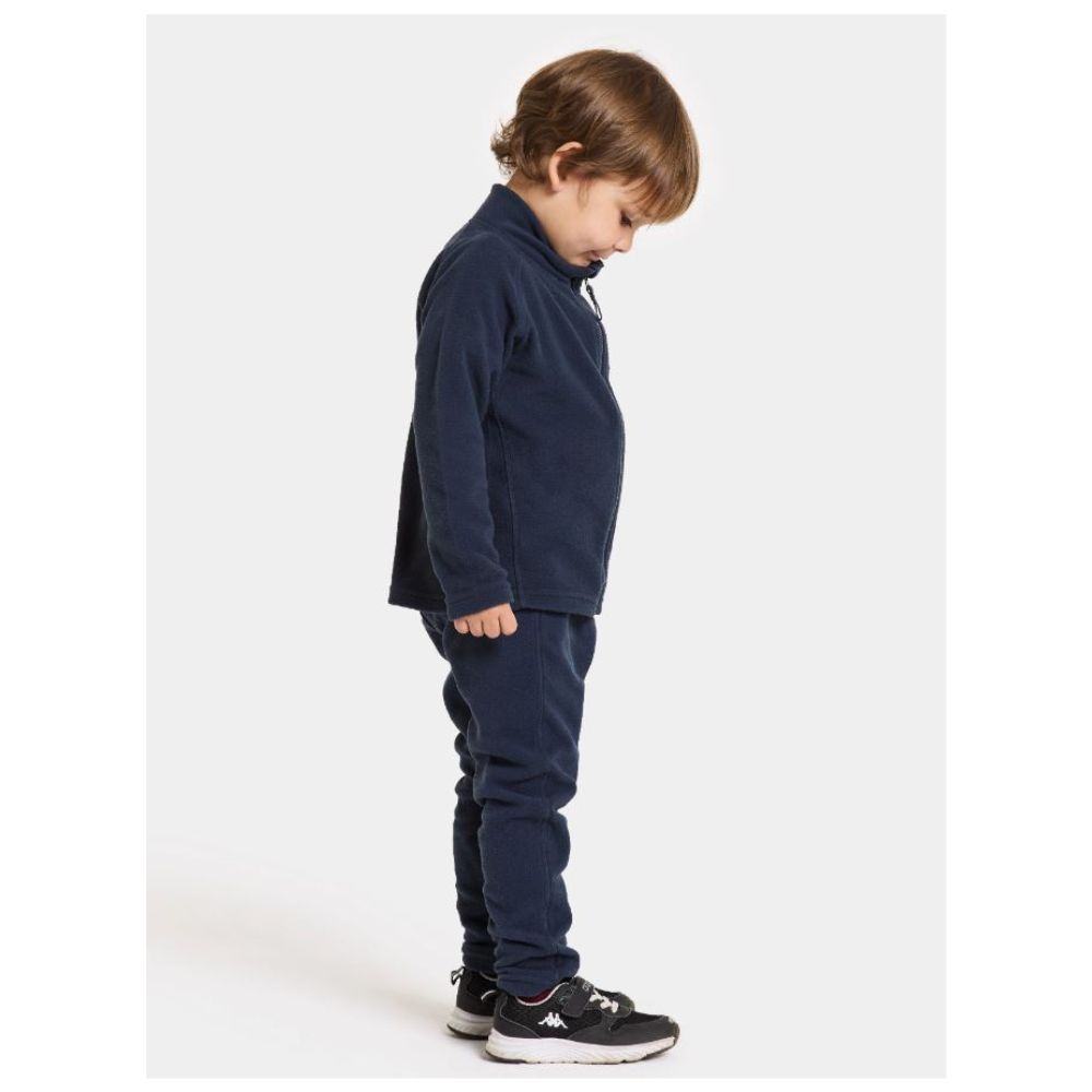 Didriksons Monte Full Zip Kids Fleece Jacket Navy