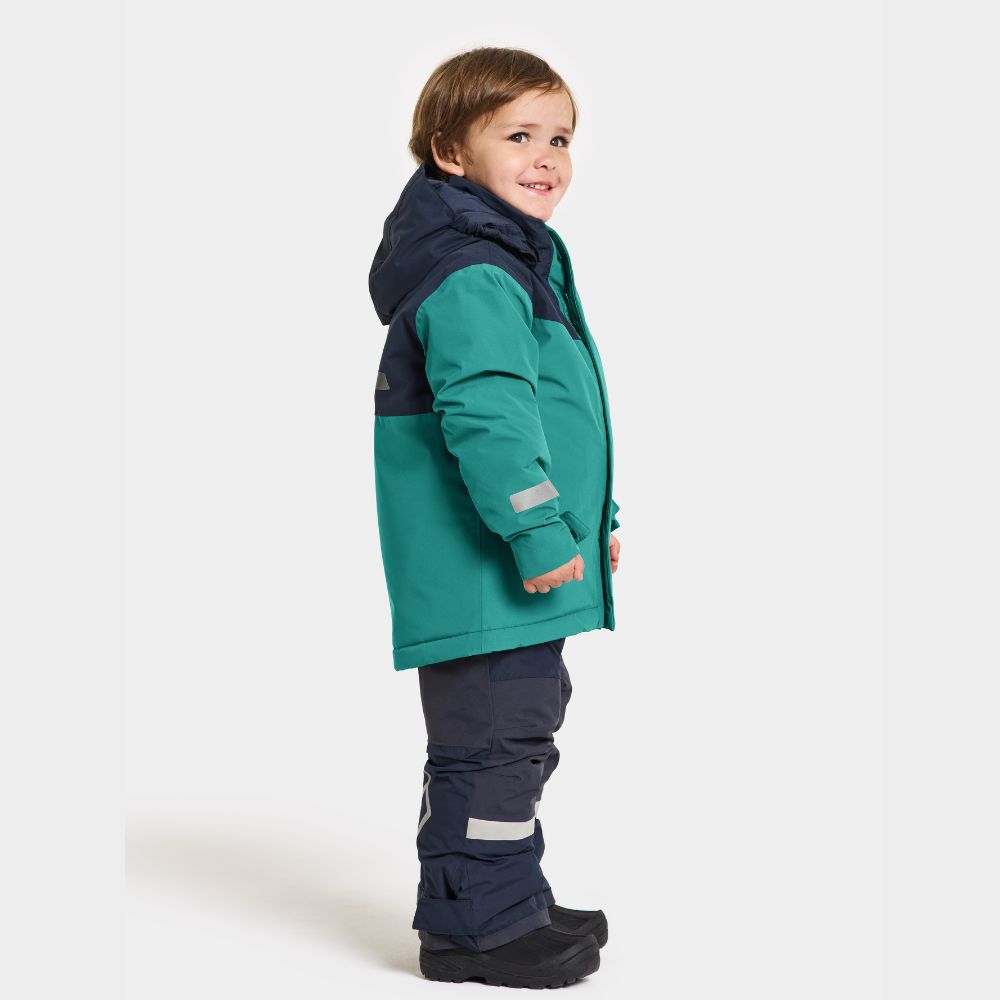 Didriksons Skare Kids Set Petrol Green
